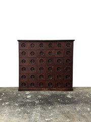 Antique Vintage Industrial Apothecary Haberdashery Workshop Chest Of Drawers