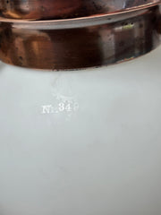 Trio Antique Bauhaus Kandem 349 Opaline Flush Mounted Ceiling Pendants By Körting & Mathiesen