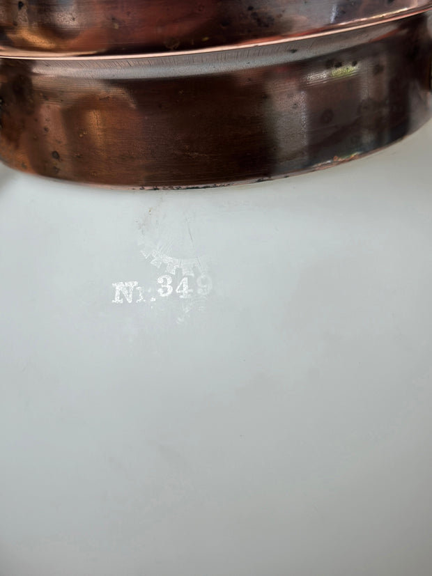 Trio Antique Bauhaus Kandem 349 Opaline Flush Mounted Ceiling Pendants By Körting & Mathiesen