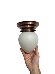 Trio Antique Bauhaus Kandem 349 Opaline Flush Mounted Ceiling Pendants By Körting & Mathiesen