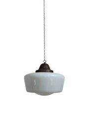 Run Set Antique Vintage Church Opaline Ceiling Pendants Light Lamp By Hailwood & Ackroyd