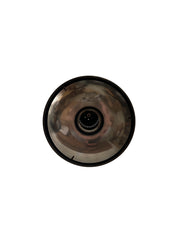 Antique Vintage Industrial Bronze Opaline Ceiling Pendant Light By Philips