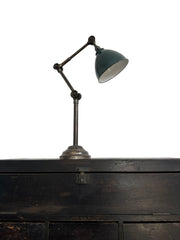 Antique Vintage Industrial Dugdills Brass Table Desk Lamp Light