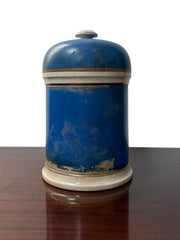Antique Vintage Victorian Hand Painted Ceramic Apothecary Jar Bottle