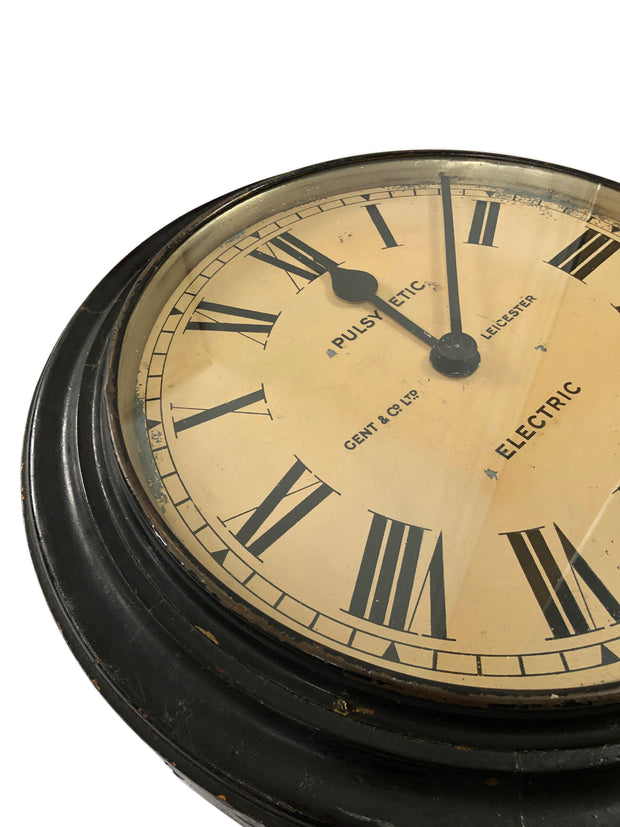 Vintage Antique Gents Of Leicester Railway Wall Clock