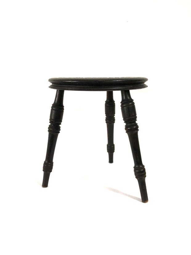 Antique Vintage Army & Navy Ebonised Side Table