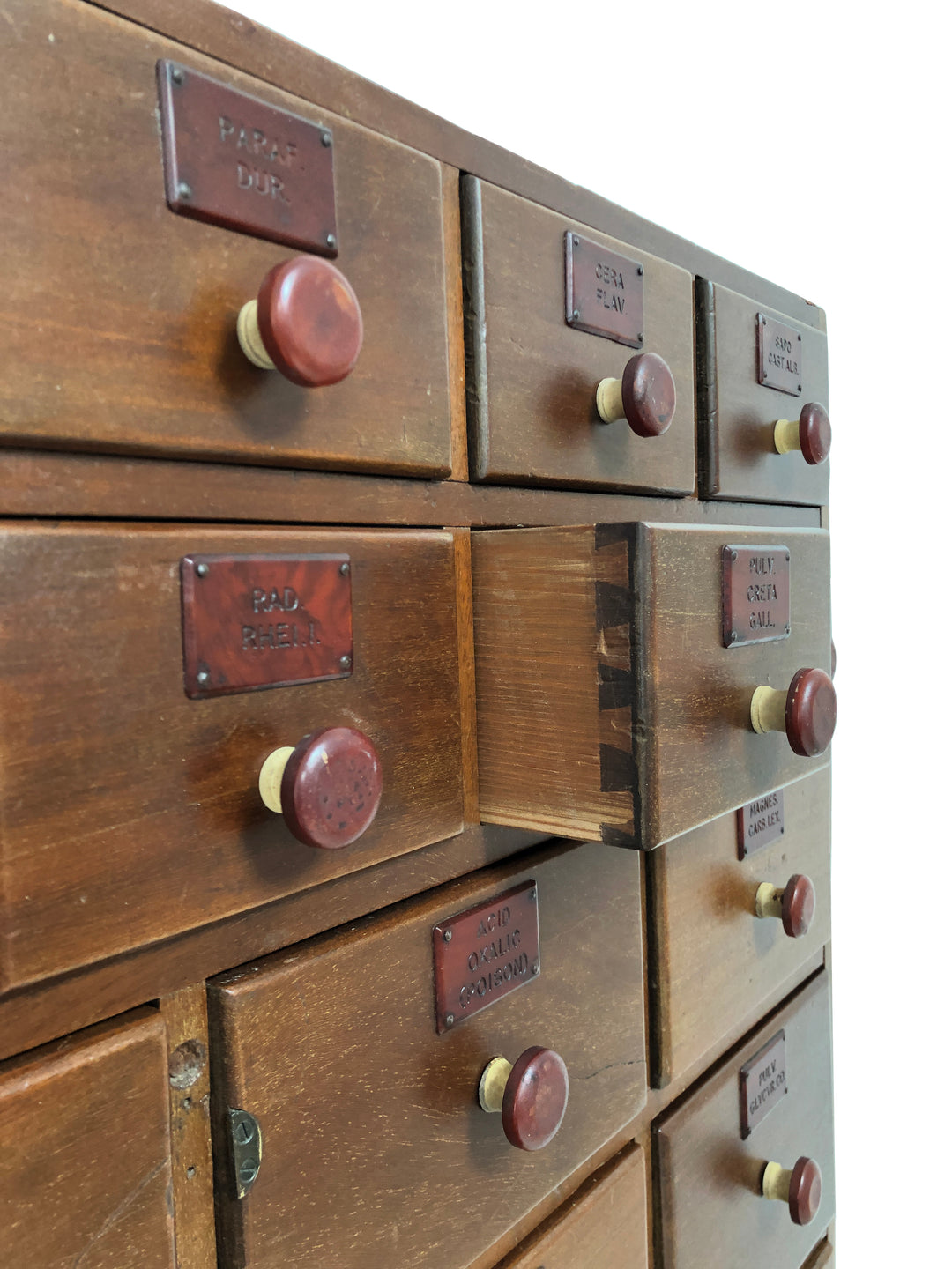 Antique Vintage Boots Chemists Apothecary Chest Of Drawers – John