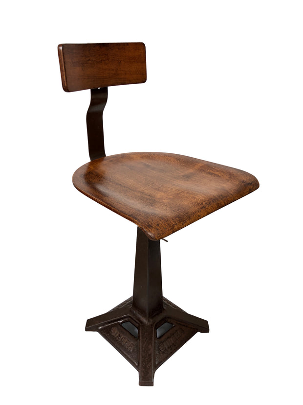 Vintage Industrial Original Singer Sewing Chairs