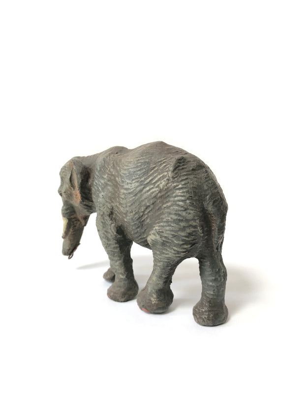 Antique Vintage Decorative Papier-Mâché Elephant Model