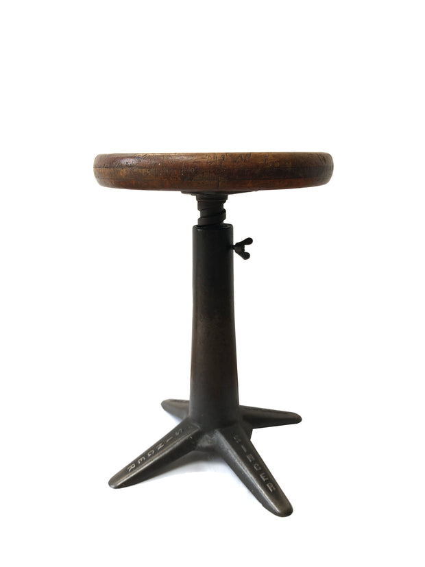 Original Cast Iron Industrial Factory Singer Sewing Stool