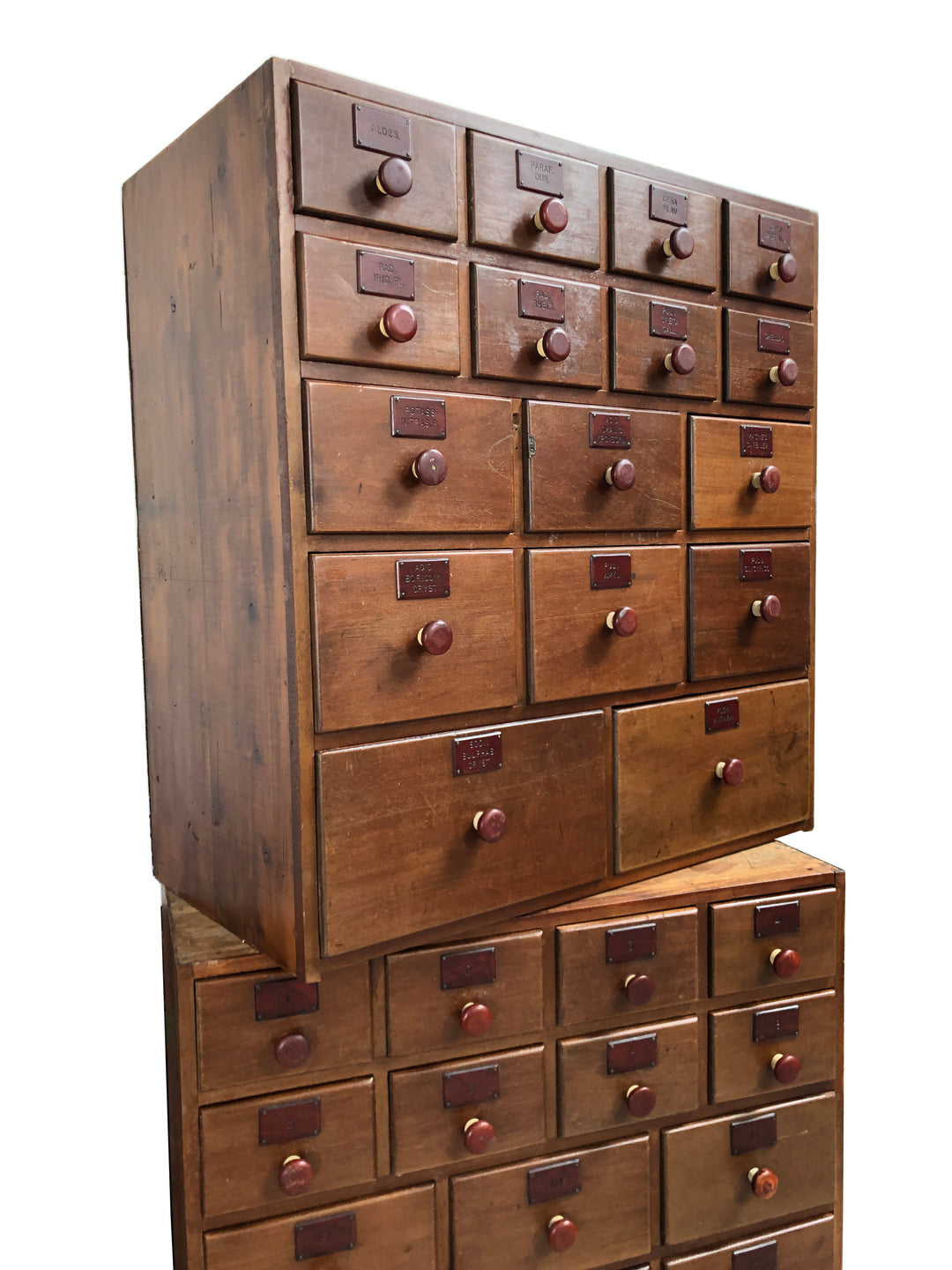Antique Vintage Boots Chemists Apothecary Chest Of Drawers – John