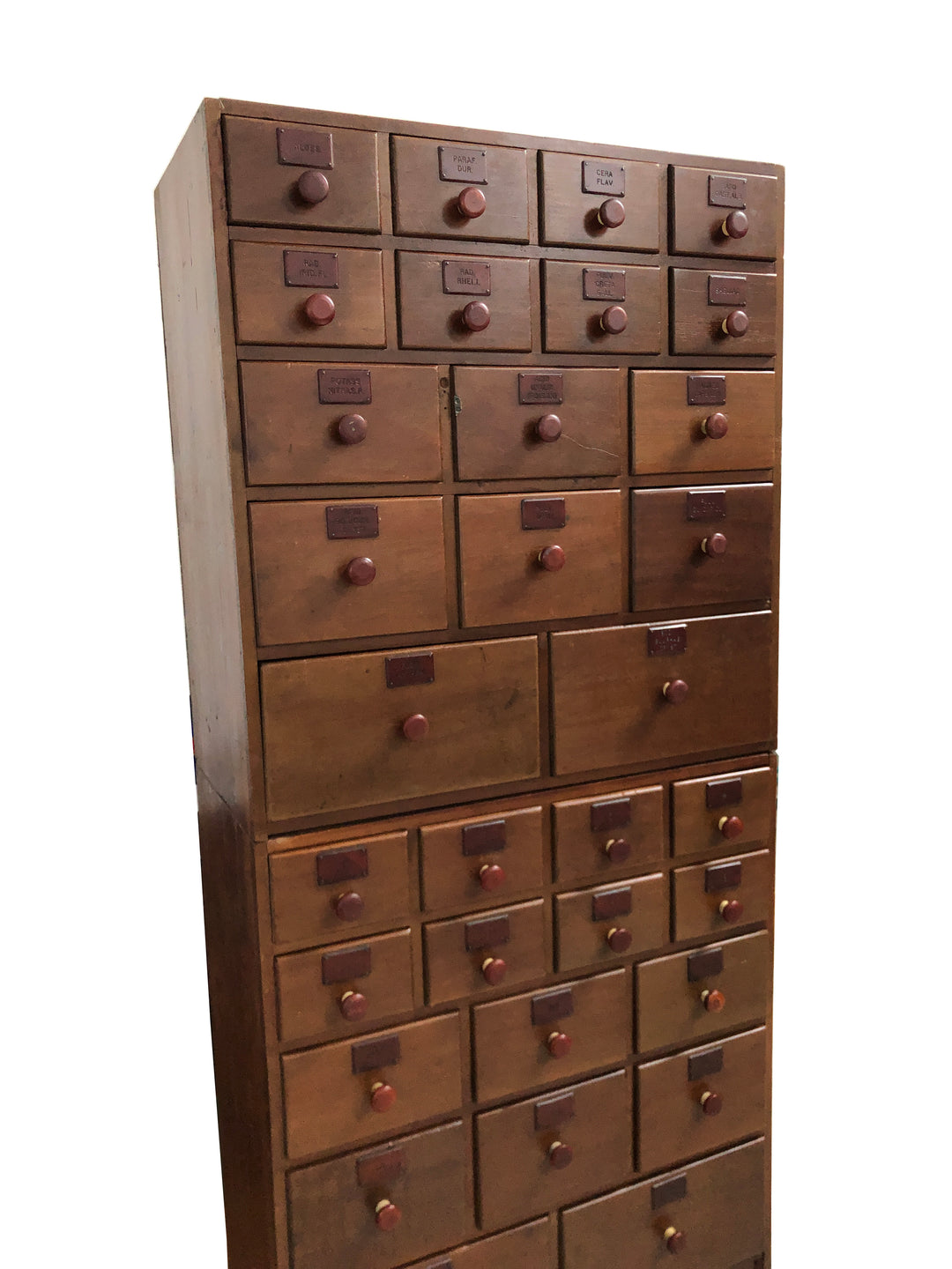 Antique Vintage Boots Chemists Apothecary Chest Of Drawers – John