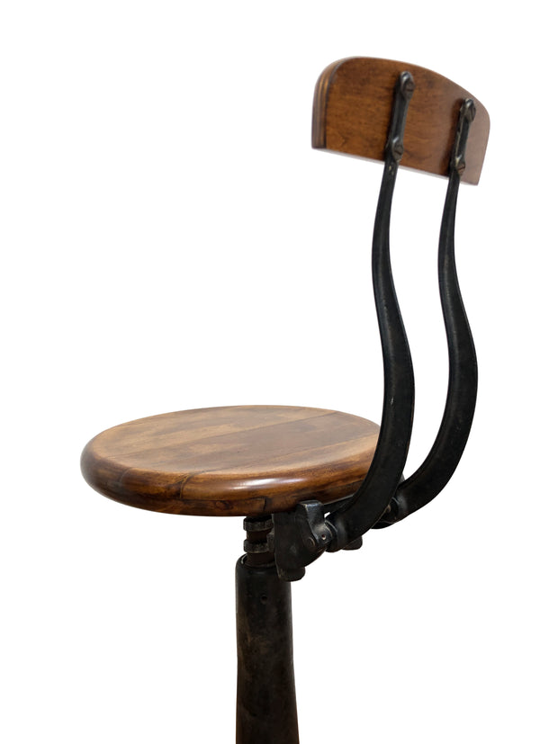 Original Vintage Industrial Singer Sewing Spring Back Factory Chairs