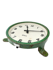 Vintage Industrial Antique Cast Iron Gents Of Leicester Railway Factory Wall Clock