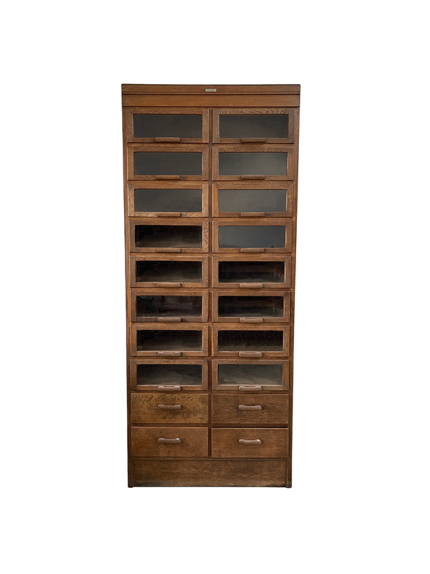 Vintage Antique Haberdashery Chest Of Drawers Glass Display Cabinet