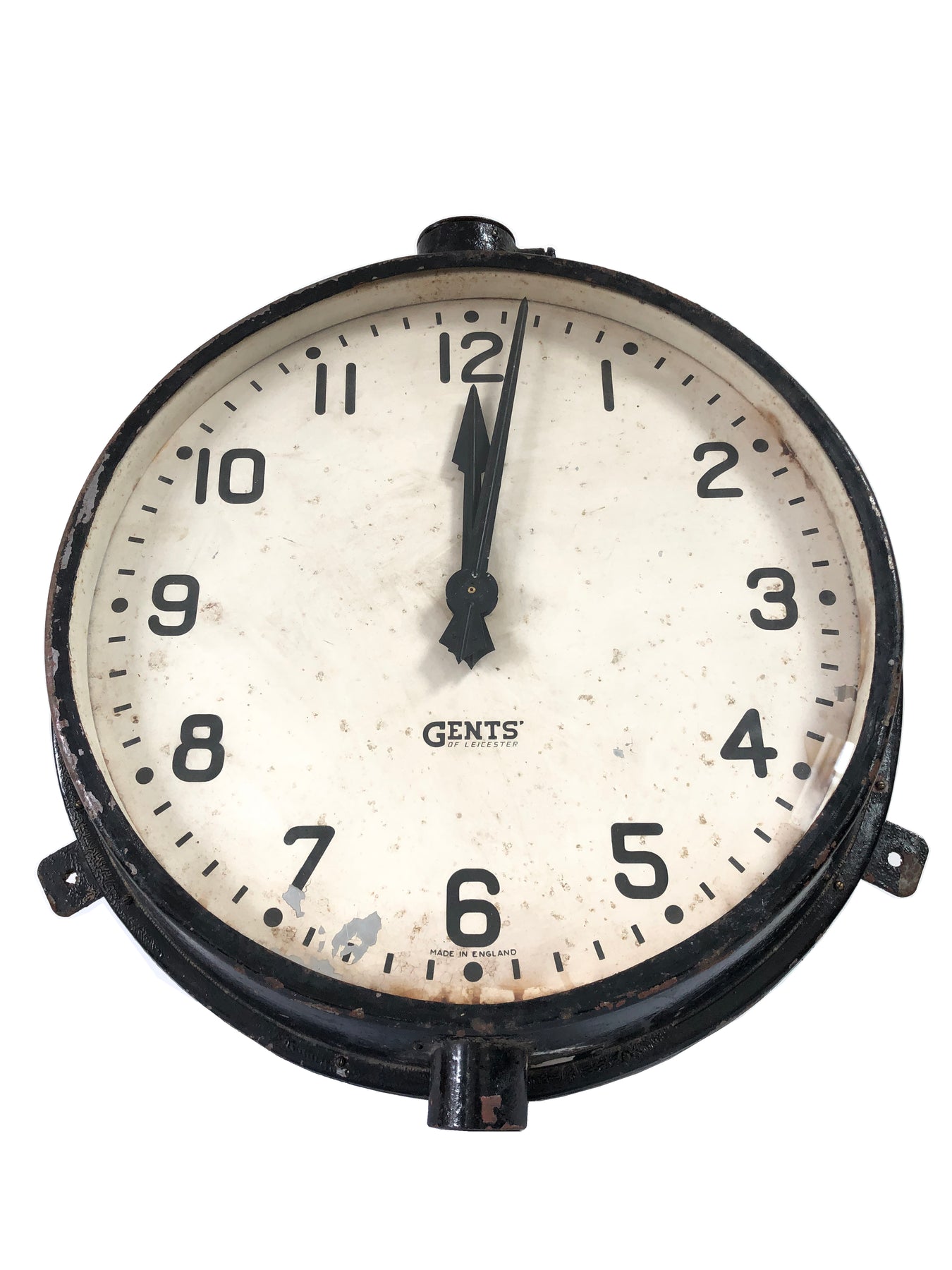 Vintage Gents of Leicester Factory Railway Station Wall Clock