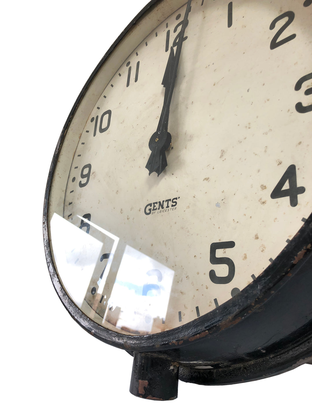 Vintage Gents of Leicester Factory Railway Station Wall Clock