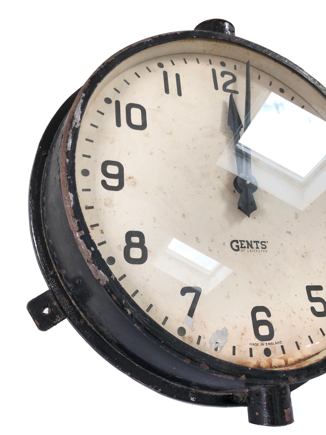 Vintage Gents of Leicester Factory Railway Station Wall Clock