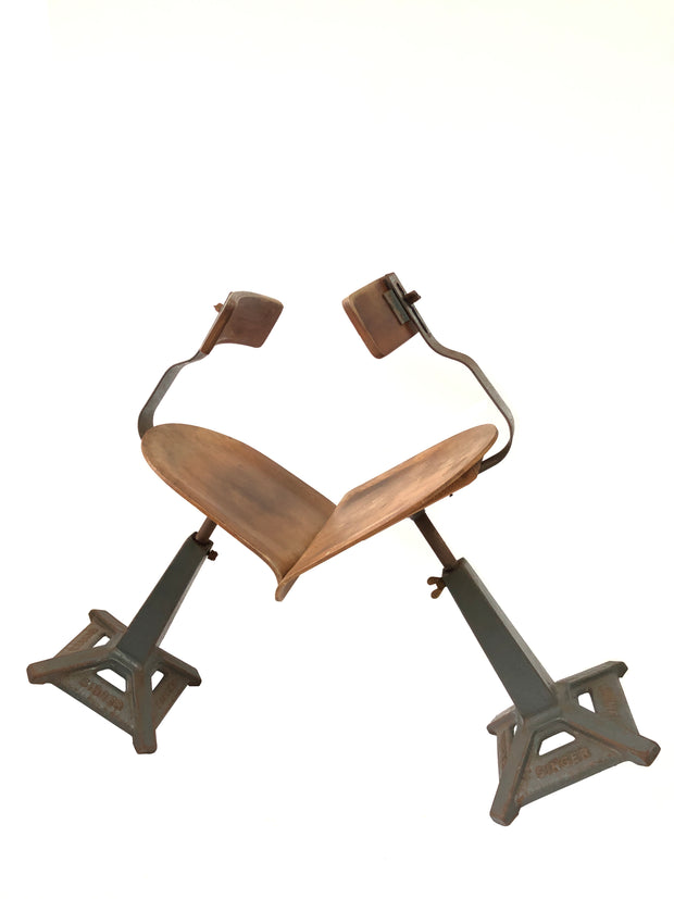 Vintage Industrial Singer Sewing Chairs