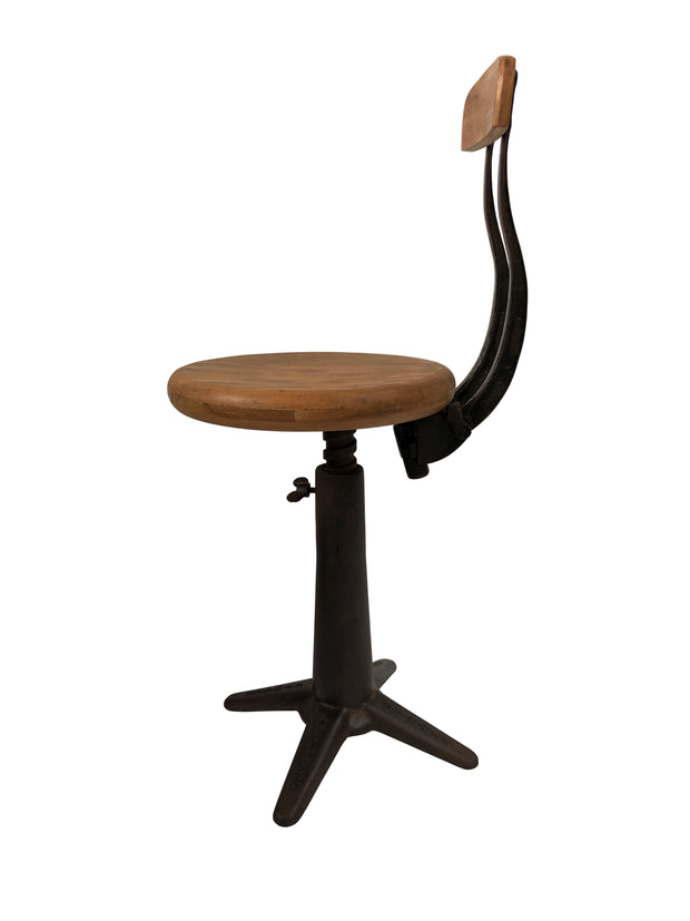 Original Vintage Industrial Singer Sewing Chair Chairs