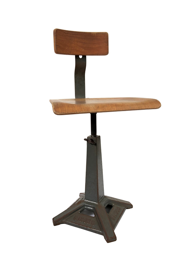 Vintage Industrial Singer Sewing Chairs