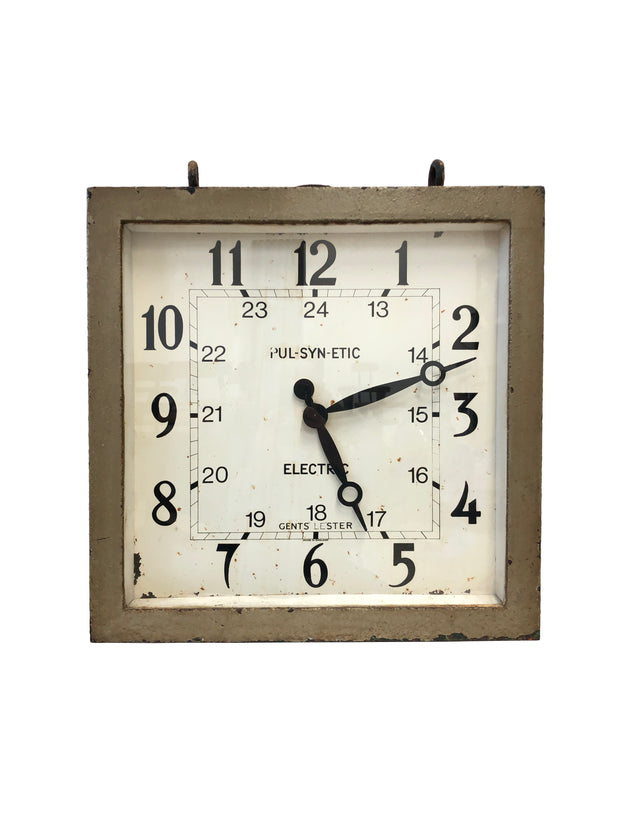 Antique Double Sided Gents Of Leicester Square Clock