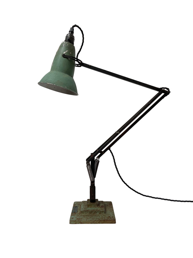 Vintage Antique Industrial 3 Three Step Herbert Terry Anglepoise 1227 Desk Lamp Light