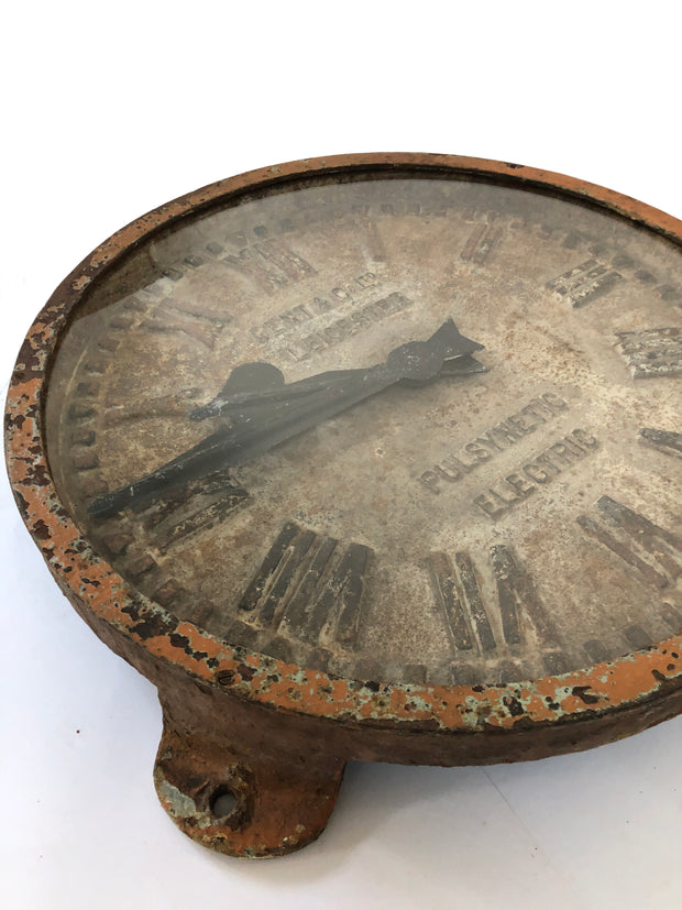 Large Cast Iron Gent Of Leicester Railway Station Factory Clock